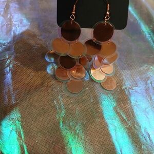 Paparazzi Shimmering Gold Disc Earrings
